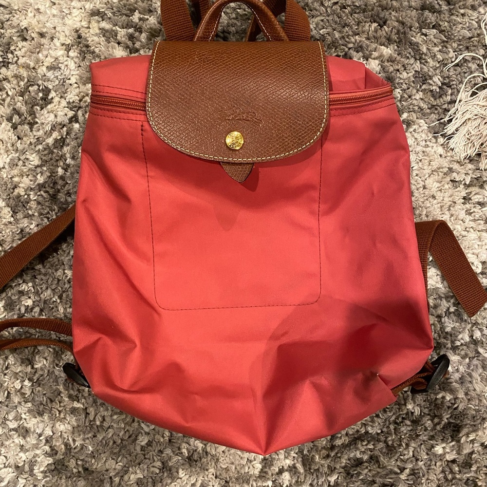 Pink Longchamp Backpack